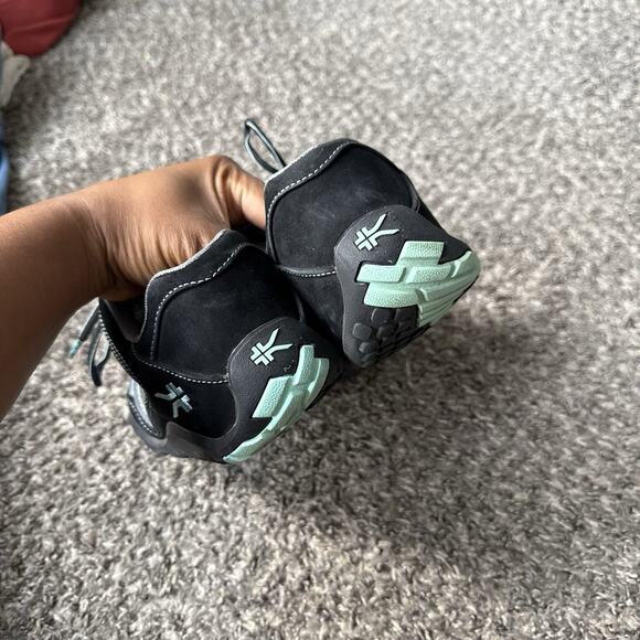 Kuru Chicane Women's Size 9 M Trail Hiking Shoes Black Suede Teal Sneakers - Picture 5 of 9